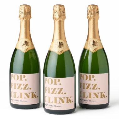 Bridal Brunch Pop Fizz Clink Sparkling Wine Labels