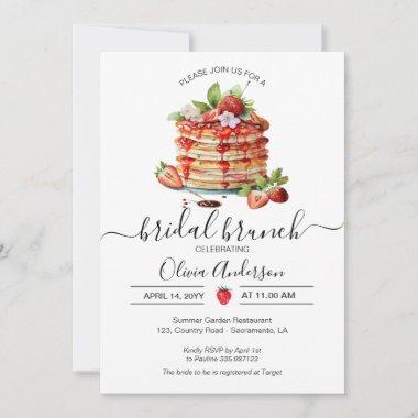 Bridal Brunch Shower pancake Invitations