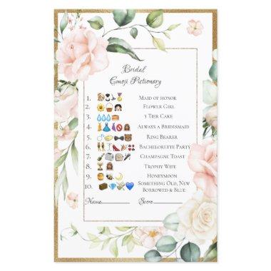 Bridal Emoji Pictionary Answers Sheet