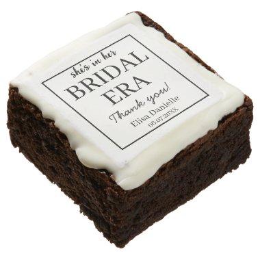 Bridal Era Minimalist Modern Custom  Brownie