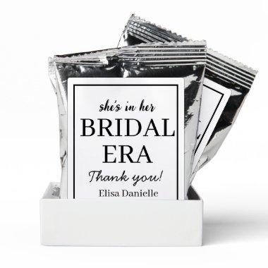Bridal Era Minimalist Modern Custom Bridal Shower Coffee Drink Mix