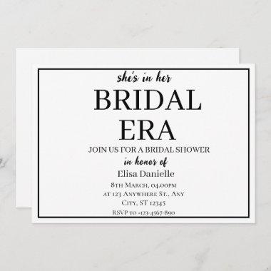 Bridal Era Minimalist Modern Custom Bridal Shower Invitations