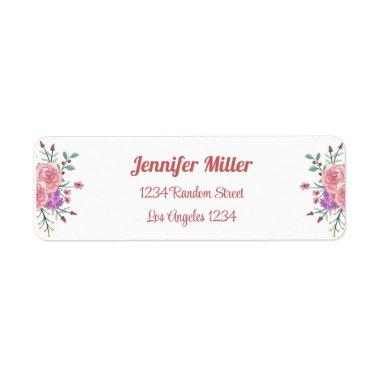 Bridal FlowerReturn Address Label