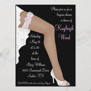 Bridal Lingerie Shower Personalized Ethnic Invitations