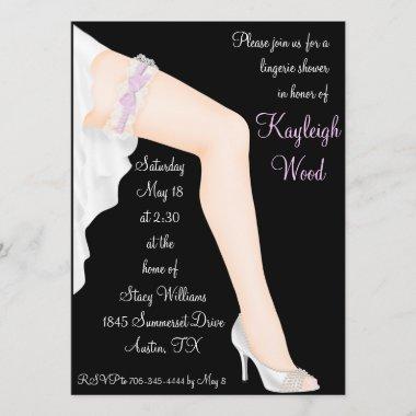 Bridal Lingerie Shower Personalized Invitations