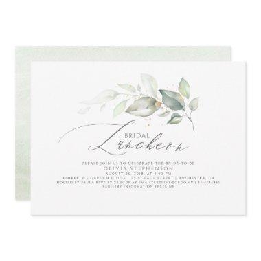 Bridal Luncheon Elegant Greenery