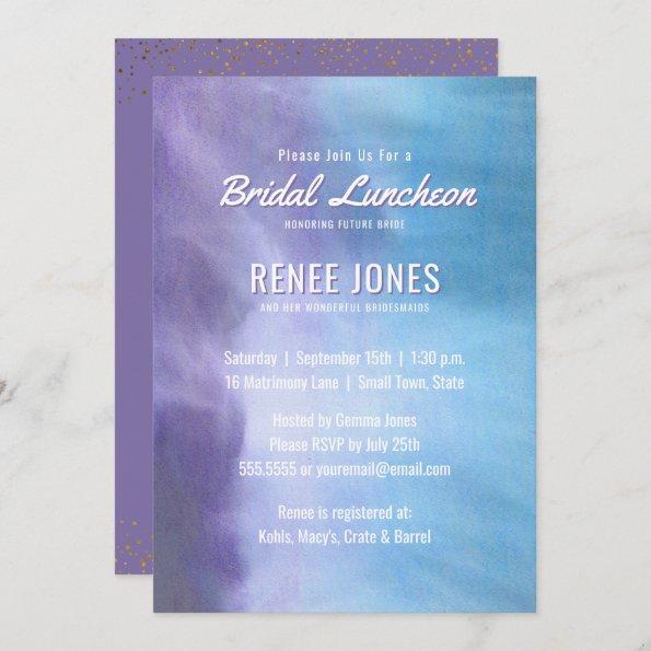 Bridal Luncheon | Pastel Lavender Purple Blue Invitations