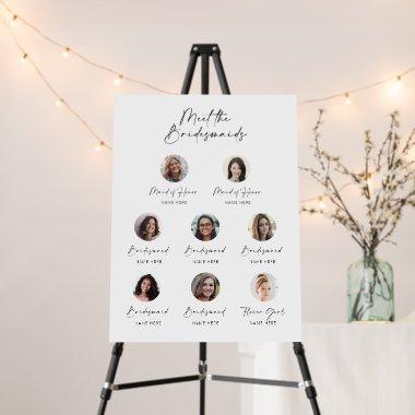 Bridal Party Welcome Sign Custom Photo Board