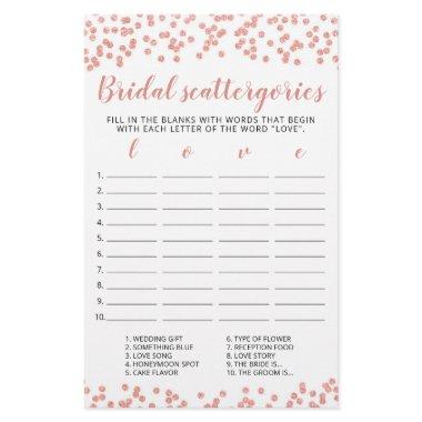 Bridal Scattergories editable game