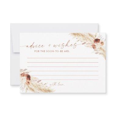 Bridal Shower Advice and Wishes Invitations, Boho Bridal Invitation