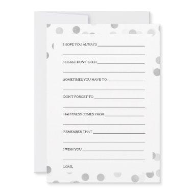 Advice Silver Foil Glitter Light