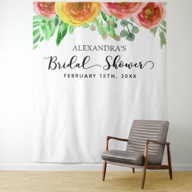 Bridal Shower Backdrop -Floral Elegant Photo Booth