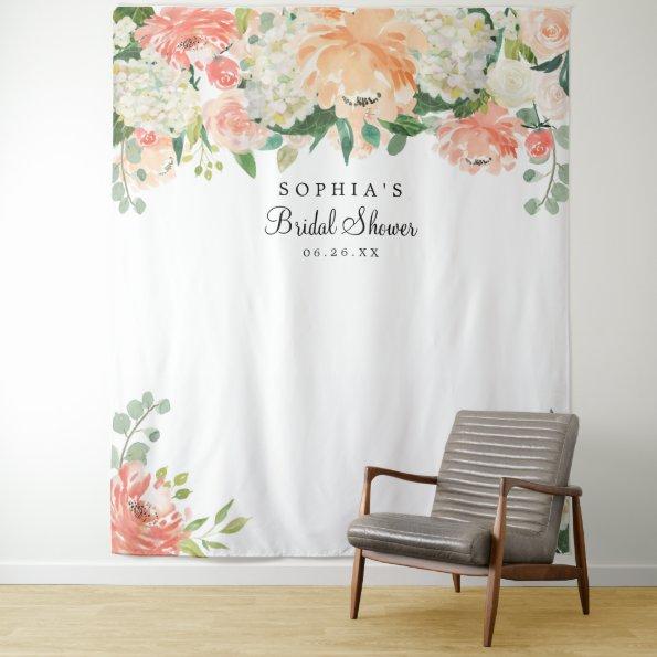 Bridal Shower Backdrop - Photo Booth Pretty Peach