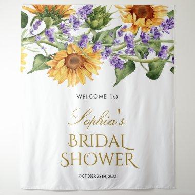 Bridal Shower Backdrop - Sunflowers & Lavender