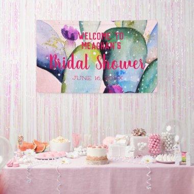 Bridal Shower Banner | Bohemian Glam Cactus Fiesta