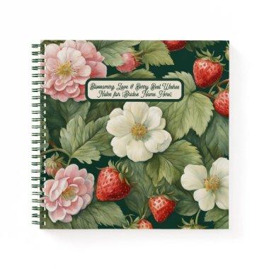 Berry Best Wishes: Square Notebook