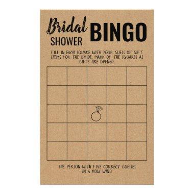 Bridal Shower Bingo Invitations Flyer