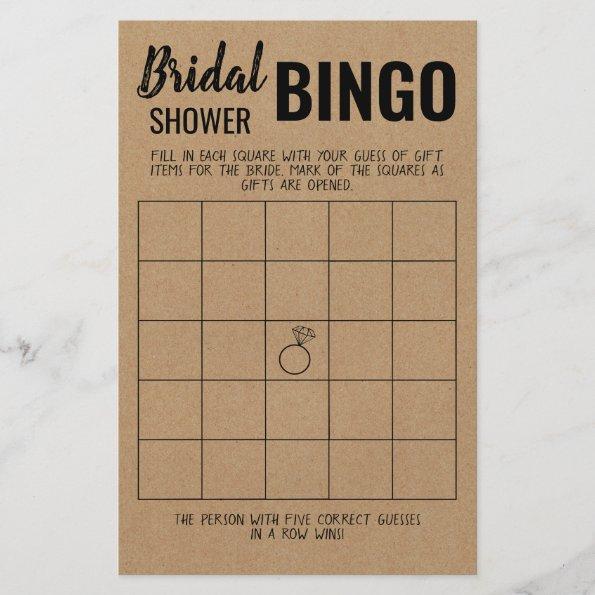 Bridal Shower Bingo Invitations Flyer