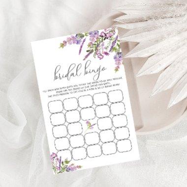 Bingo Game Purple Lavender Floral
