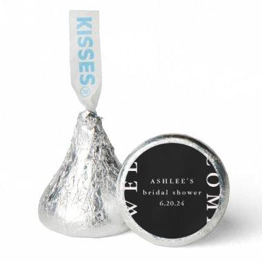 Black and Taupe Typography Welcome Hershey®'s Kisses®
