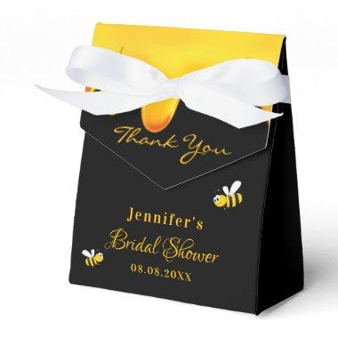 Bridal Shower black bumble bees honey thank you Favor Boxes