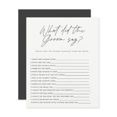black white what did the groom say