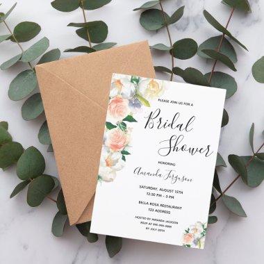 blush florals elegant script