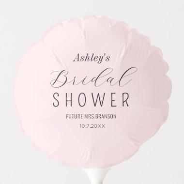 Bridal Shower Blush Pink Balloon