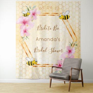 bride to bee bumble bees honeycomb Tapestry