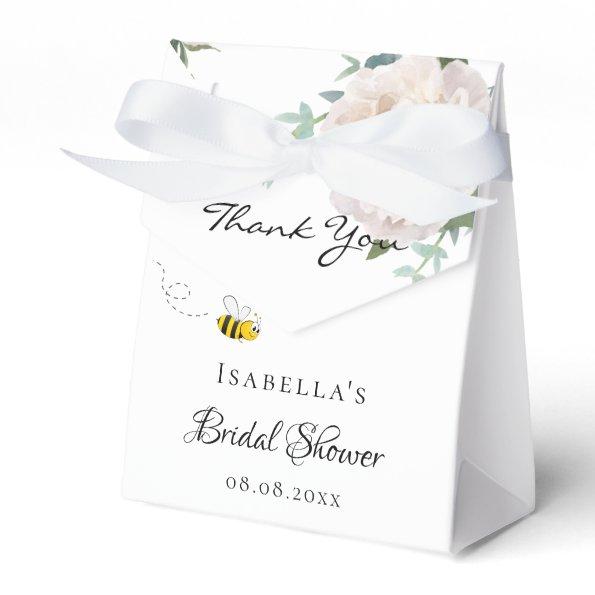 Bridal shower bride to bee floral thank you favor box