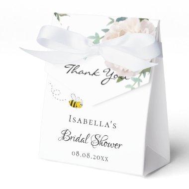 Bridal shower bride to bee floral thank you favor boxes