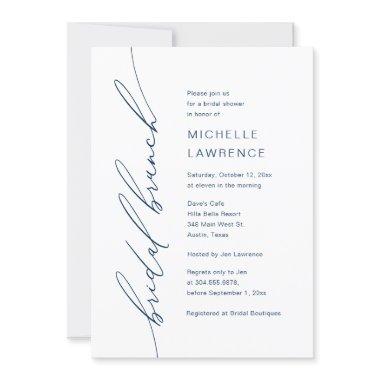 Bridal Shower Brunch Party Celebration Invitations