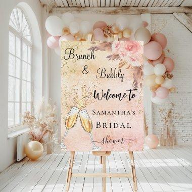 bubbly brunch rose flowers welcome Foam Board