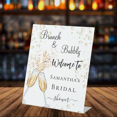 bubbly brunch welcome Pedestal Sign