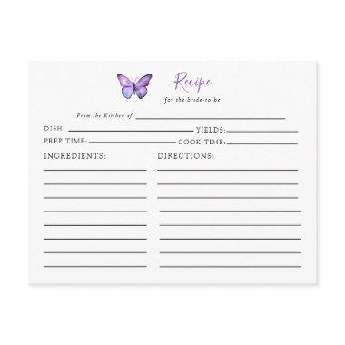 Butterfly Recipe  Purple Script
