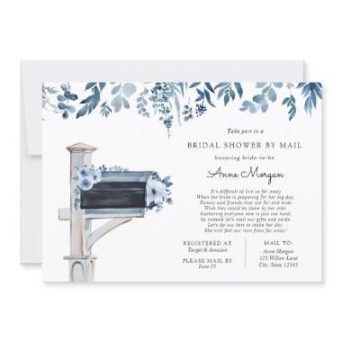 by Mail Blue Flowers in Mailbox