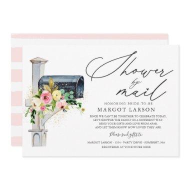 Bridal Shower By Mail Invitations Blush Pink Gold