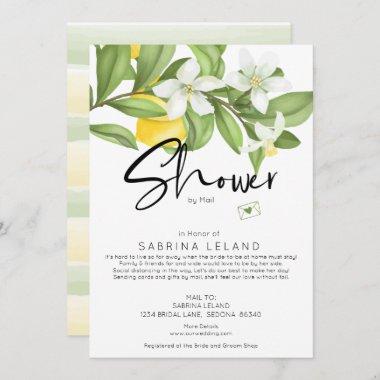 Bridal Shower by Mail Vintage Lemons and Blossoms Invitations