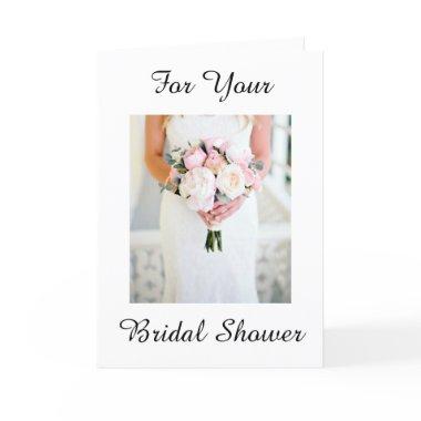 BRIDAL SHOWER Invitations WITH WISHES ON NEW JOURNEY