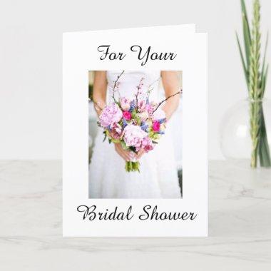 BRIDAL SHOWER Invitations WITH WISHES ON NEW JOURNEY