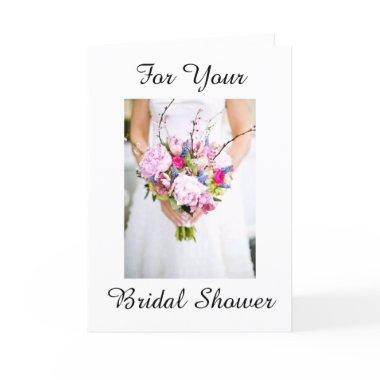 BRIDAL SHOWER Invitations WITH WISHES ON NEW JOURNEY