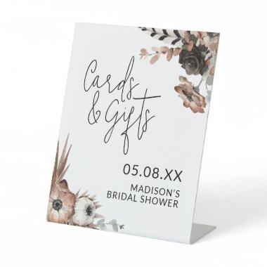 Bridal Shower Invitations & Gifts Sign Dusty Pink Floral