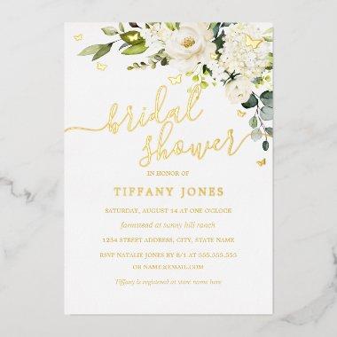 Champagne Floral Gold Foil