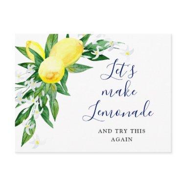 Bridal Shower Change the Date Lemons Blossom Green PostInvitations