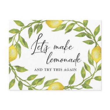 Bridal Shower Change the Date Lemons Greenery PostInvitations