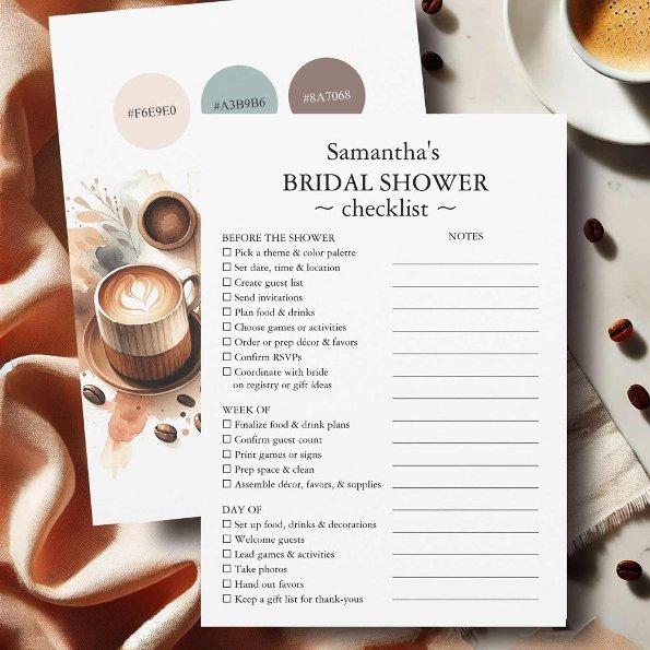 Checklist and Style Guide Coffee