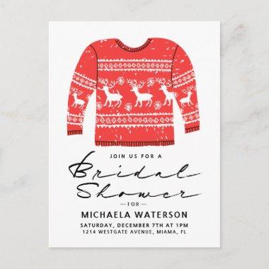BRIDAL SHOWER | Christmas Ugly Sweater Party PostInvitations