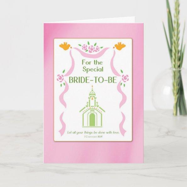 Bridal Shower Church Religious Thank You Invitations