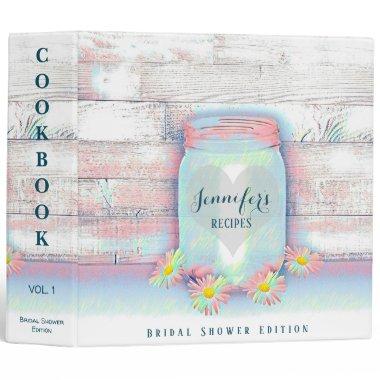 Bridal Shower Cookbook 3 Ring Binder