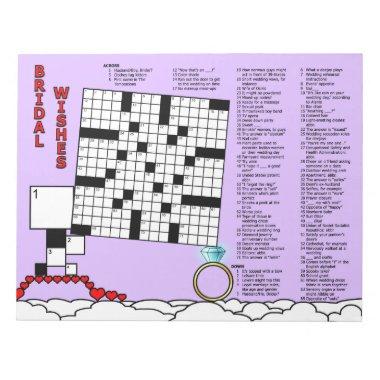 Crossword Game Book (15x15 Grid) Notepad